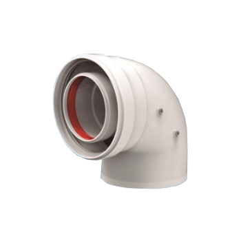 FIG 811-90MHP1 FIG COLZE COAXIAL MF 80/110 90º BLANC